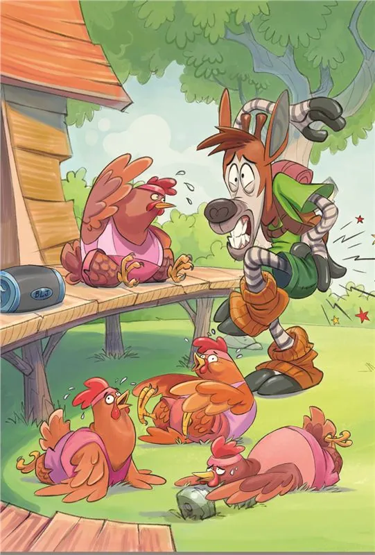 The hens exhausted after an overambitious fitness routine